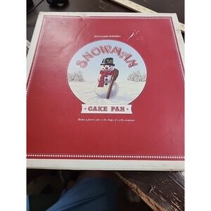 Nordic Ware‎ Snowman Pan Baking Mold Christmas Made In USA 5 Cups 1.5 Liters